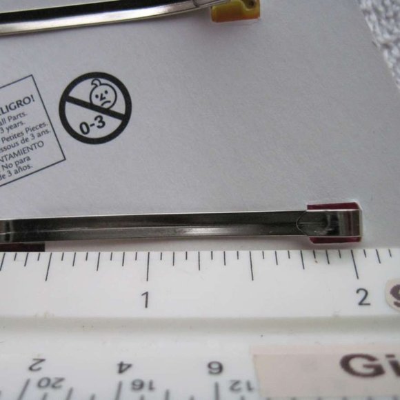 4 Goody Girls Plastic Bow Metal Stay Tight Put 2" Hair Barrettes Secure Clasp - Picture 5 of 7